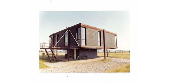 Maison Sterckeman, vue générale de la façade nord, 1972