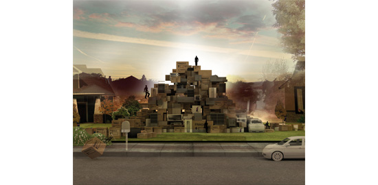 Andreas Angelidakis, "Domesticated Mountain", 2012
