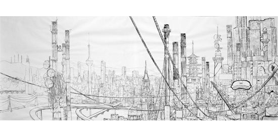 "Cityscape 2095", Yannick Jacquet, Mandril et Thomas Vaquié