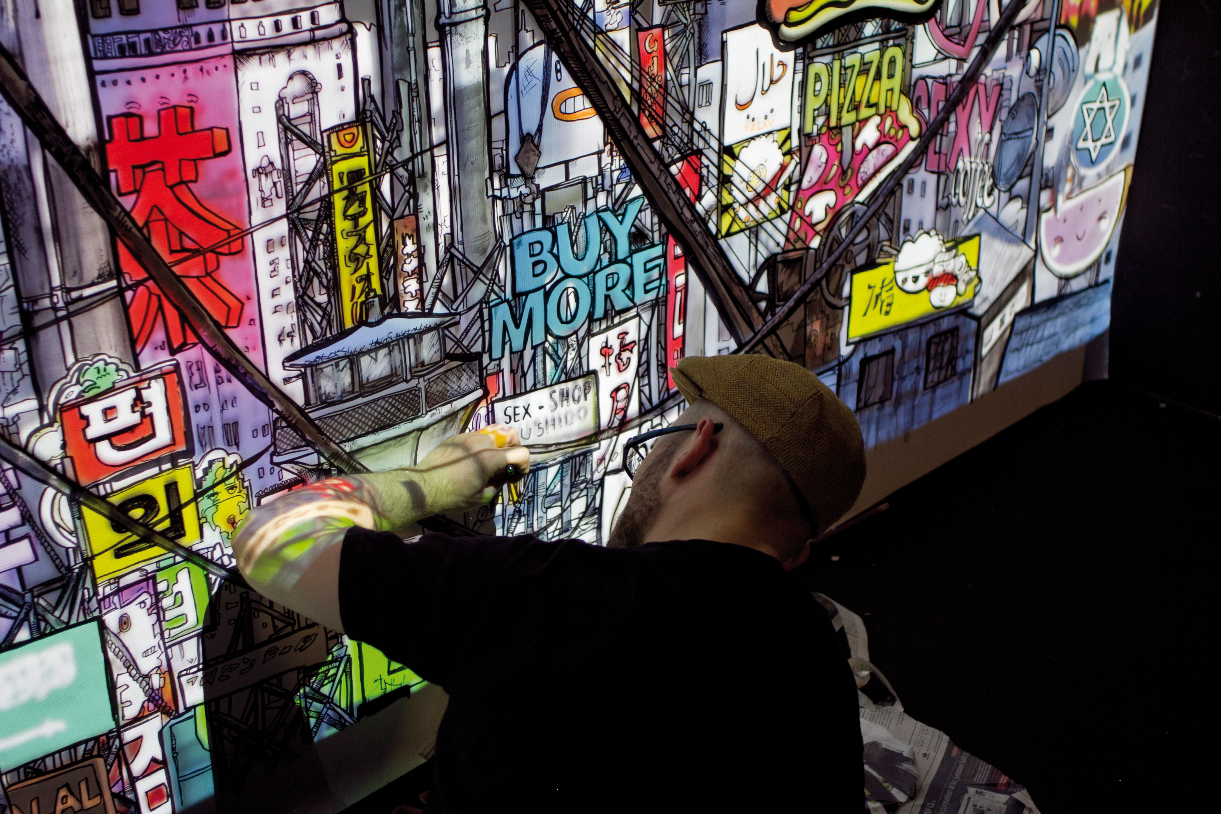 "Cityscape 2095", Legoman, Mandril et Thomas Vaquié