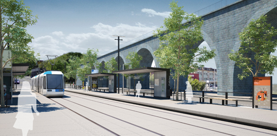Future station « Galicien » du tram t1