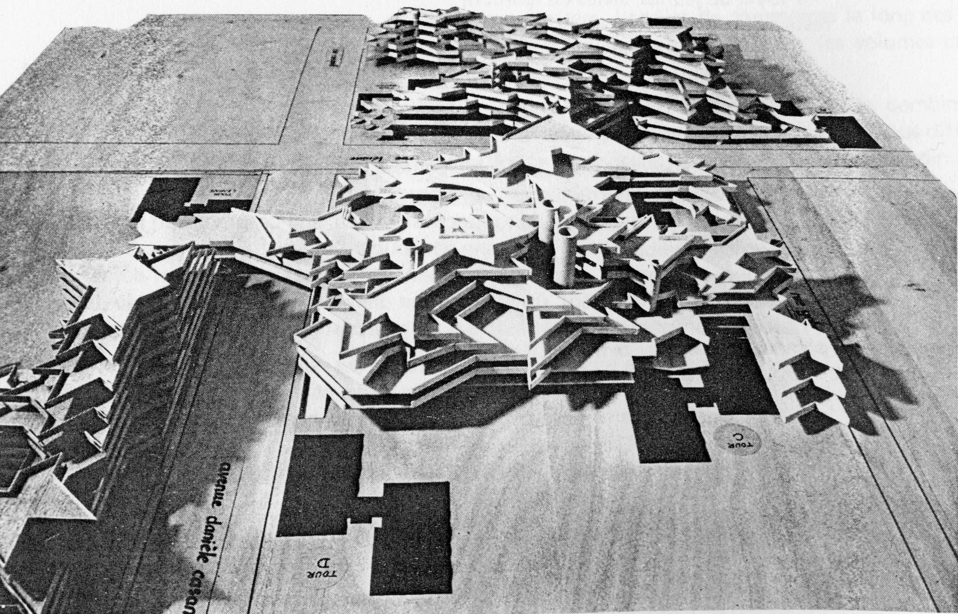 Ensemble Jeanne Hachette, maquette (par Jean Renaudie)