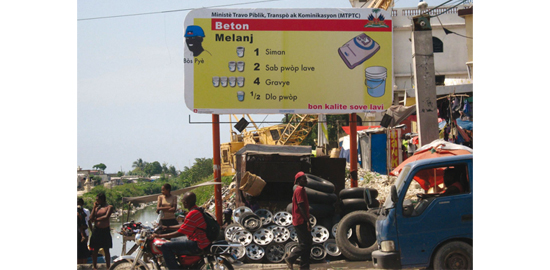 Information à la population par billboards en ville