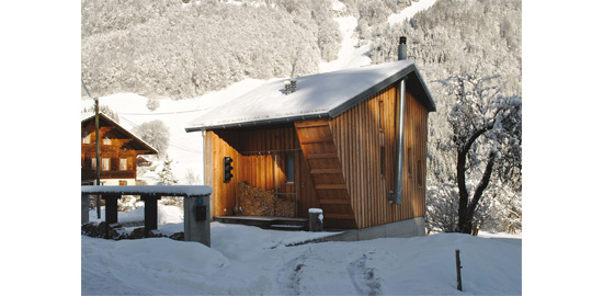 L’entrée de Kabanna en hiver