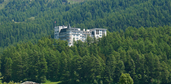 Hôtel Waldhaus, un site d’exception dans la forêt. (Photo: A. Hofer)