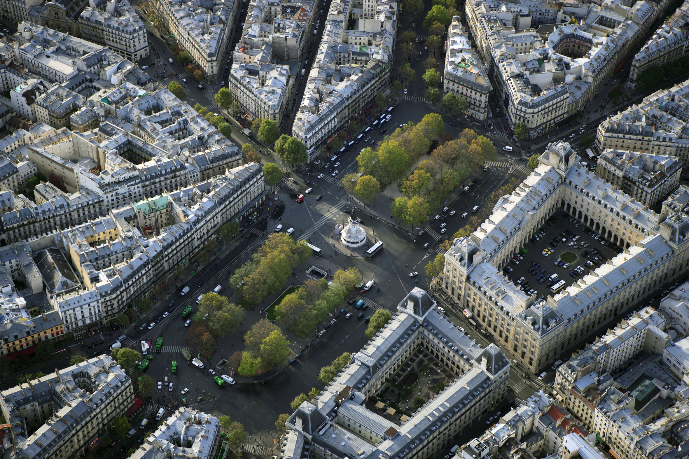 La place de la République avant son aménagement