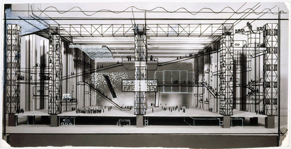 Fun Palace?: perspective intérieure, Cedric Price, 1964 (Fonds Cedric Price, CCA, Montréal)