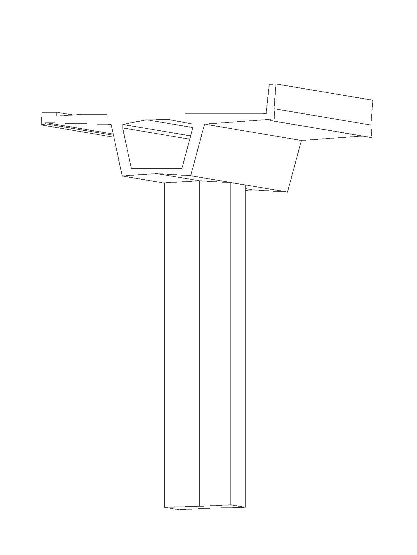 Modèle tridimensionnel du tablier et de la pile