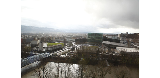 Situation du futur projet de la caserne des Vernets