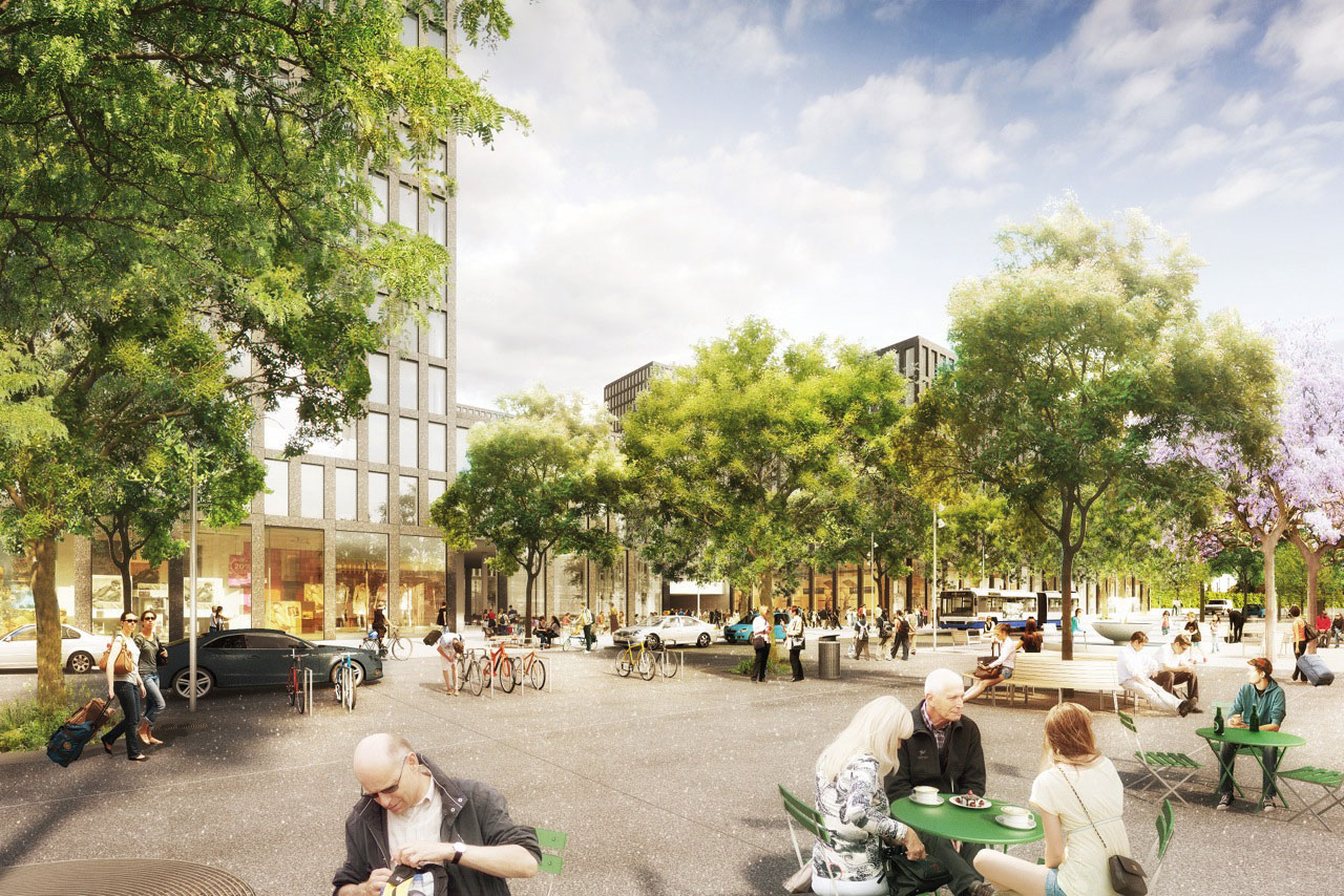 Visualisation de la place de Gare