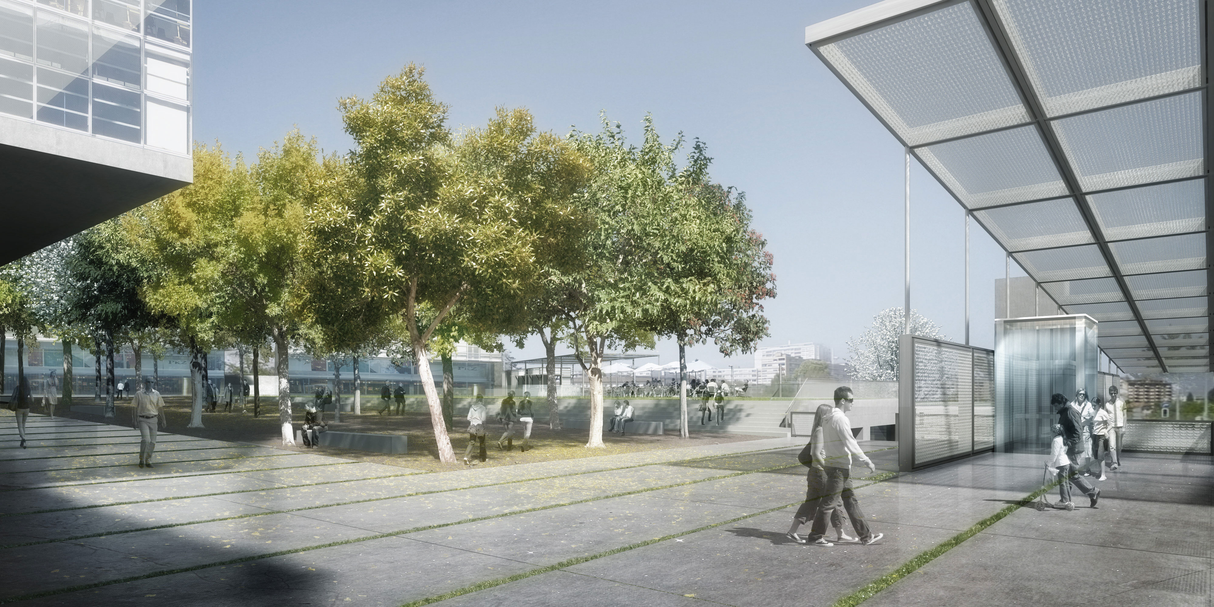 Vue d'ensemble du site projeté (état mai 2014)