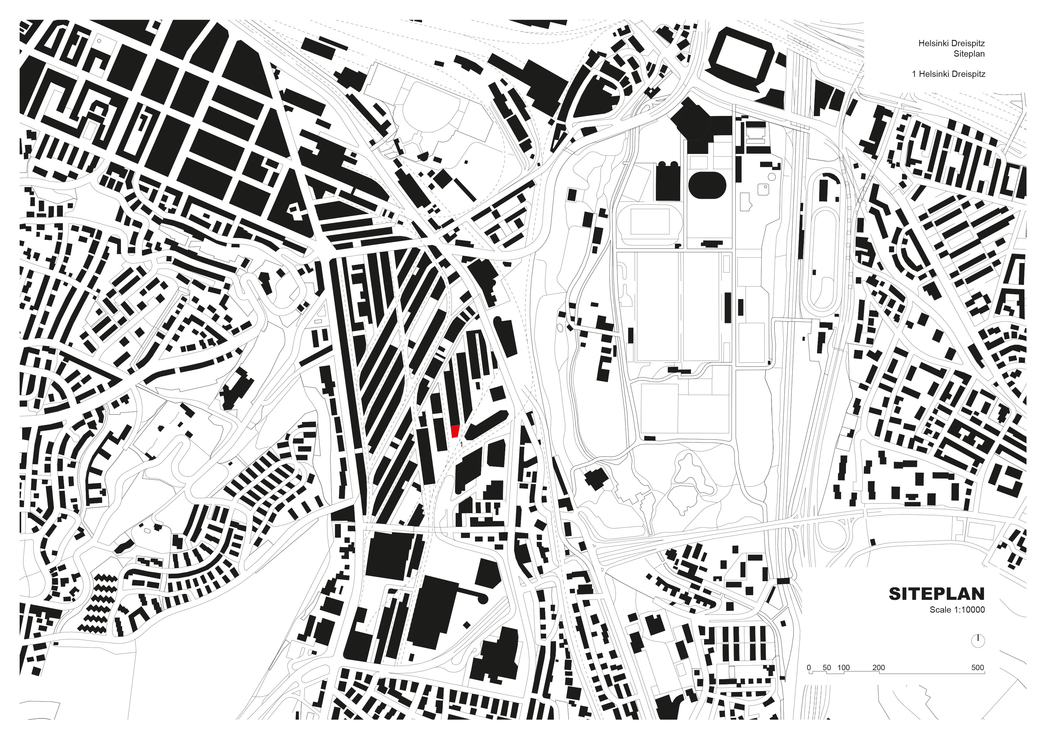 Plan masse (� Herzog &amp; de Meuron)