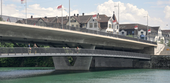 Passerelle pour la mobilité douce à Soleure