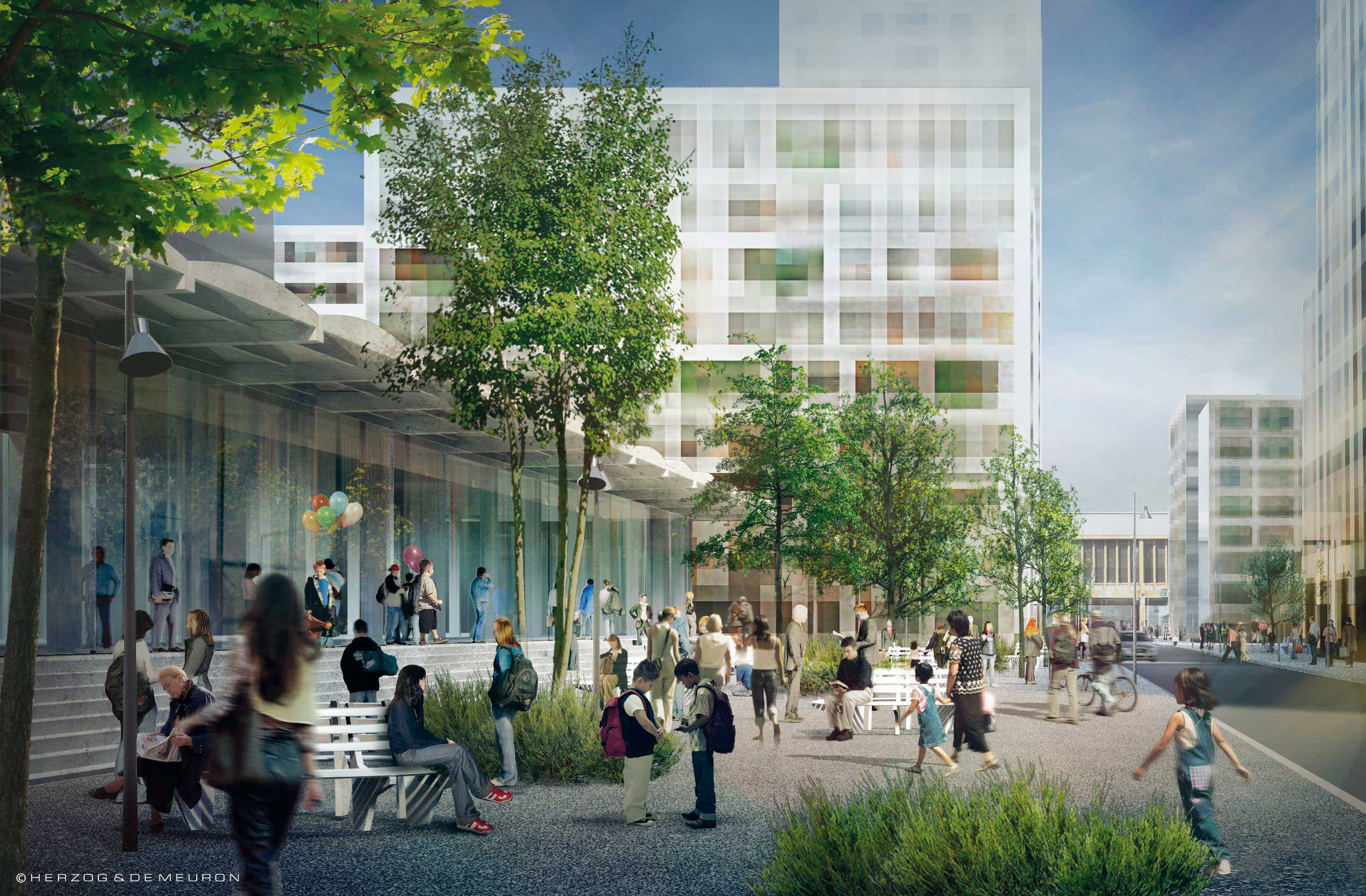 Le futur groupe scolaire Herzog &amp; de Meuron?; Michel Desvigne