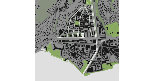 Plan général du projet du bureau d'architecture Farra &amp; Fazan