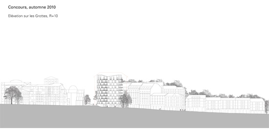 Elévation du projet initial