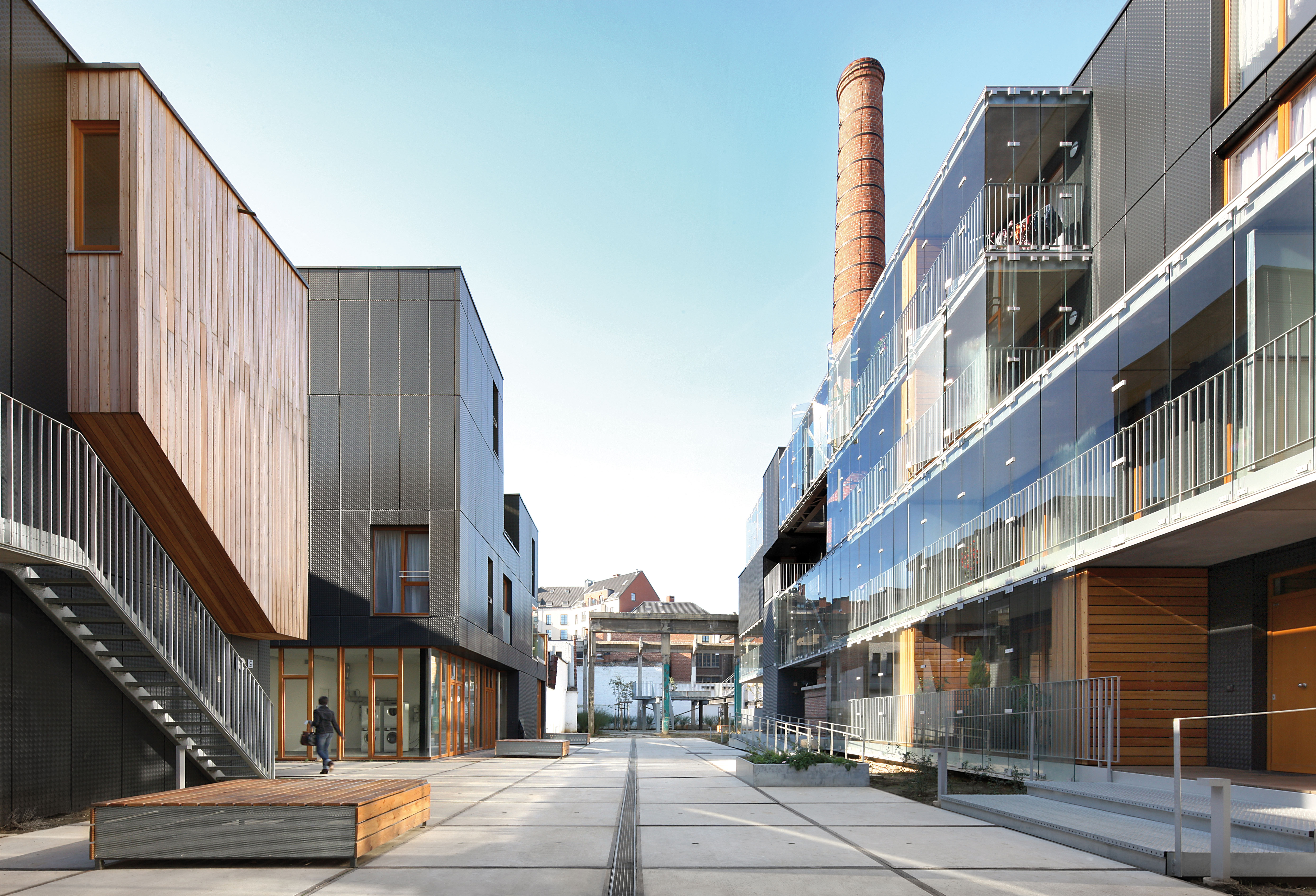 MDW ARCHITECTURE, Belgique, SAVONNERIE HEYMANS, 42 logements sociaux et crèche, Bruxelles, Belgique, 2011