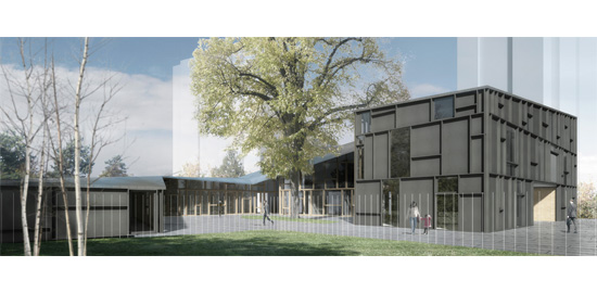 Projet primé de Burckhardt+Partner pour une nouvelle ambassade suisse à Séoul (Visualisation: Burckhardt+Partner)