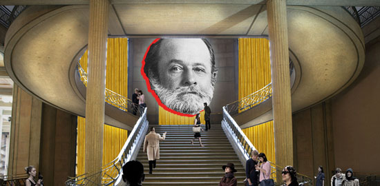 «Auguste Perret, Huit Chefs d’oeuvre !/? Architectures du béton armé», Palais d’Iéna (l’escalier), Paris