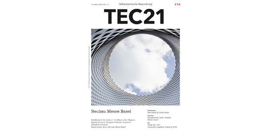 Couverture de la revue zurichoise TEC21