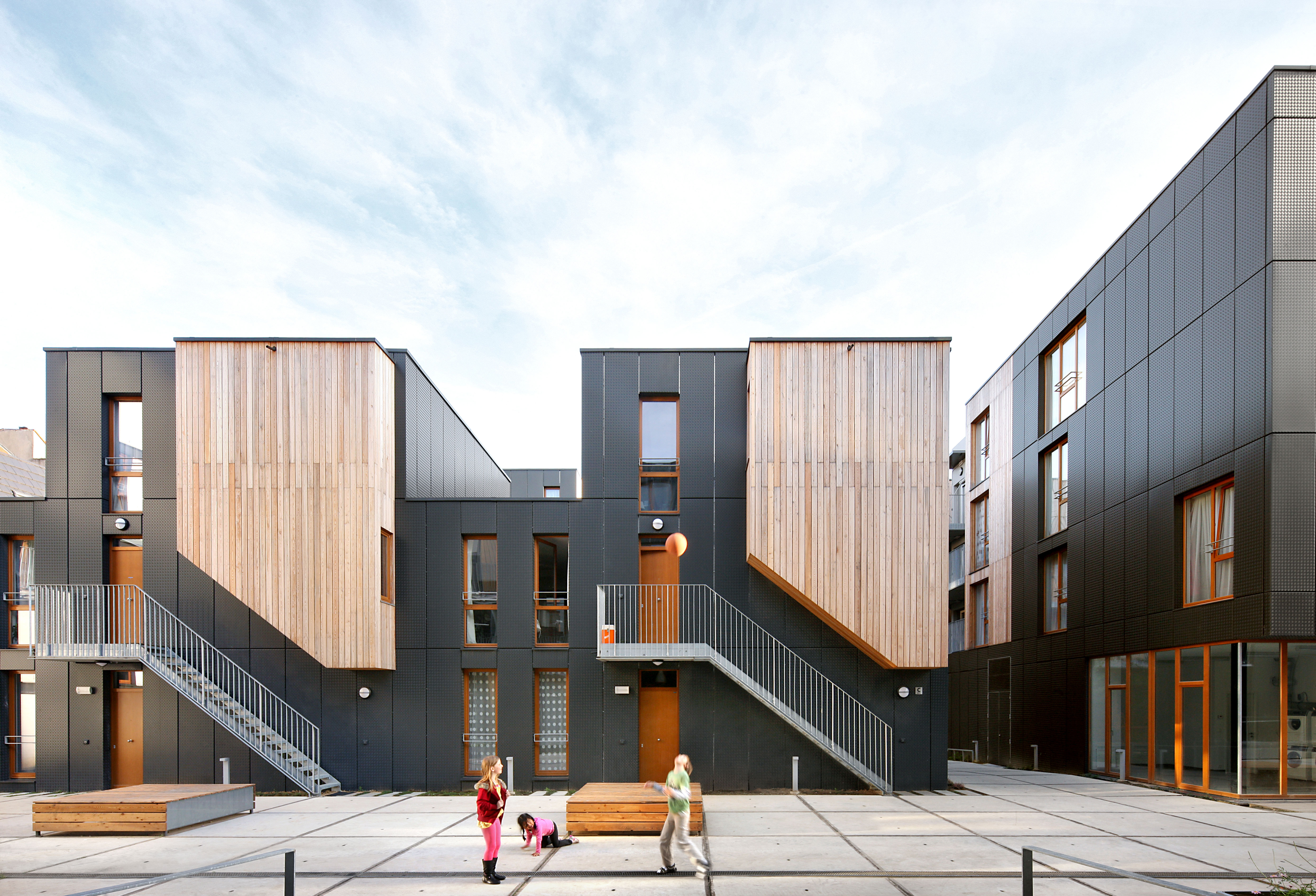 MDW ARCHITECTURE, 42 social accommodations and crèche Brussels, Belgium, 2011