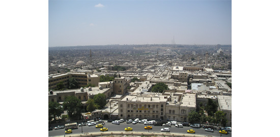 Vue de la vieille ville d'Alep, Syrie