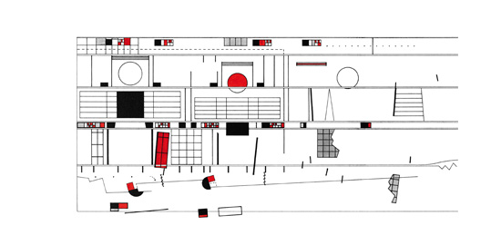 Bernard Tschumi, Opéra de Tokyo, Notation