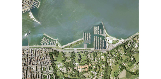 Vue aérienne générale du projet