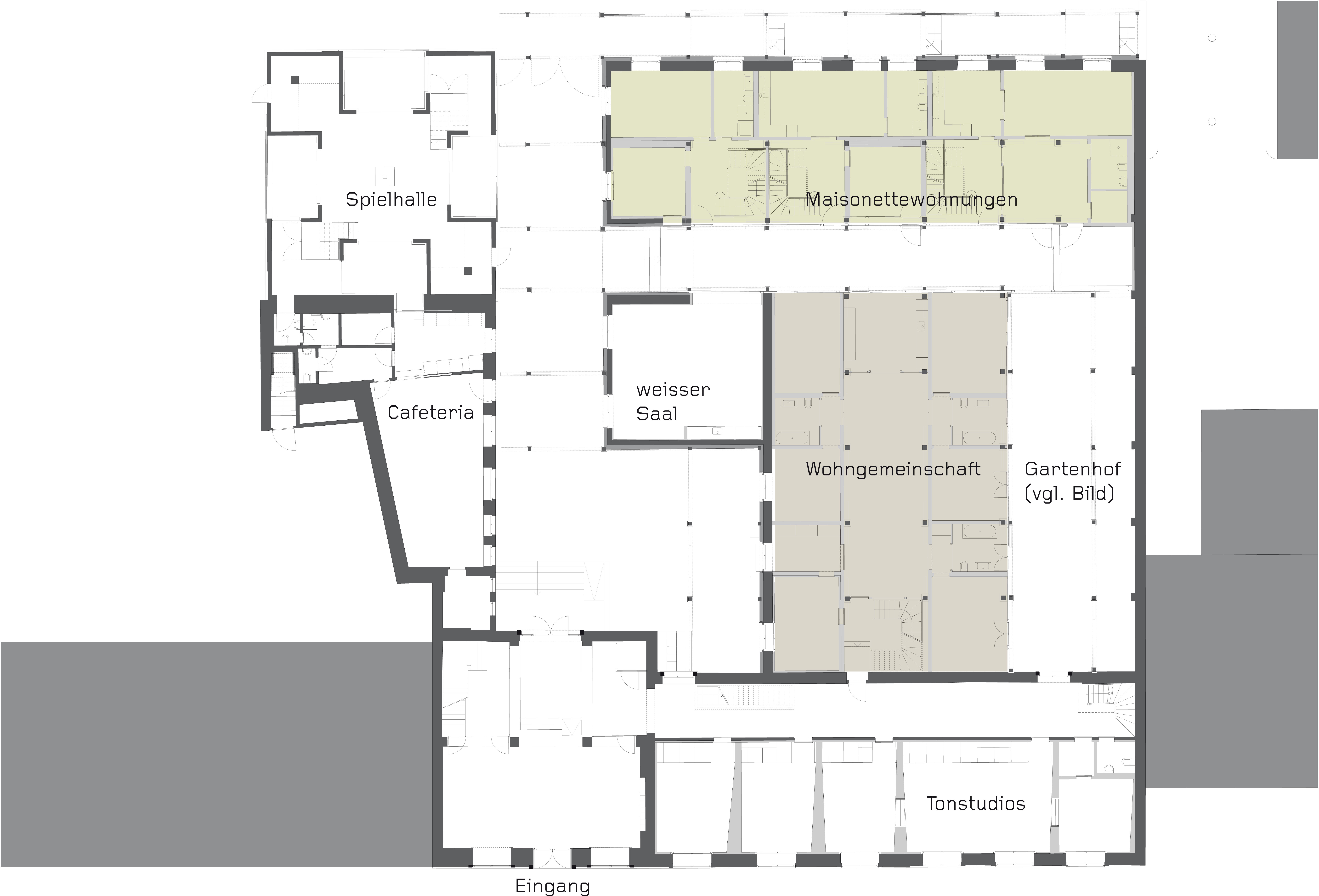 Grundriss Erdgeschoss (Plan: Buol?&amp;?Zünd Architekten)