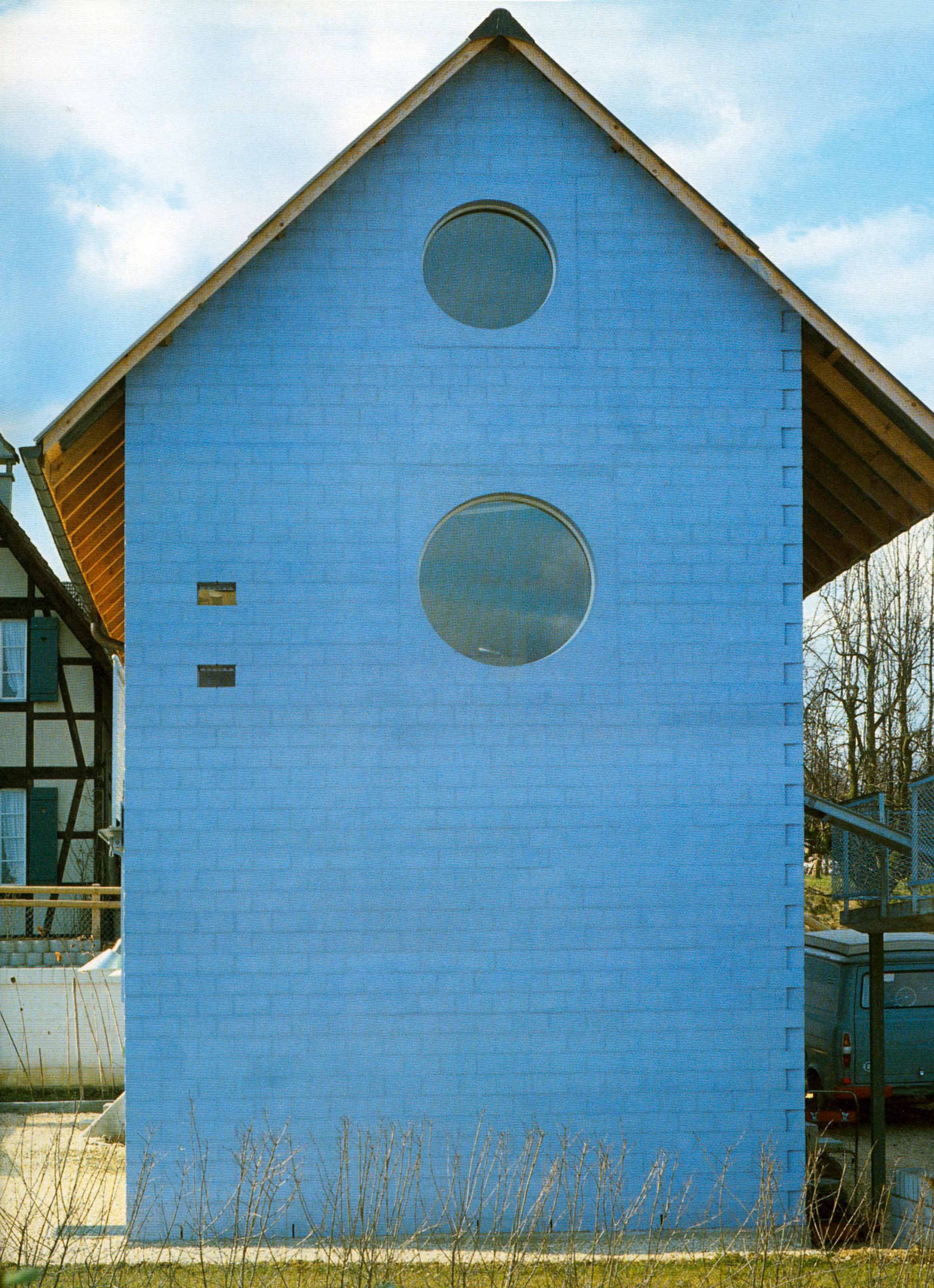 Herzog &amp; de Meuron, Blaues Haus, Oberwil, 1979/80