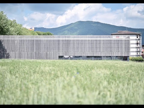 Preview image for the video "Holzbau berühren: Exkursion SportAcademy Genestrerio [deutsche Untertitel]".