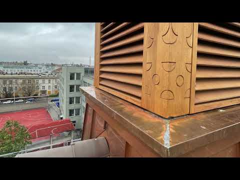 Preview image for the video "Aus- und Umbau Schulhaus Pestalozzi, Basel. Teil 7: Oberflächen und Details. Kapitel 3: Aufzug und Lüftungstuerme".