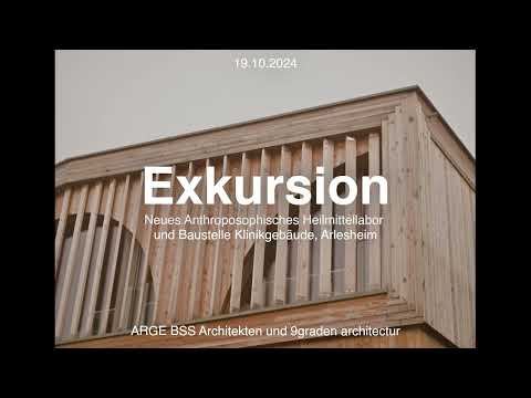 Preview image for the video "Percepire le costruzioni in legno: Nuovo laboratorio di rimedi antroposofici e cantiere dell'edificio clinico, Arlesheim".